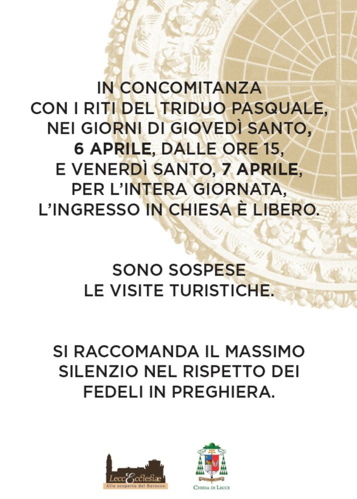 Avviso Pasqua